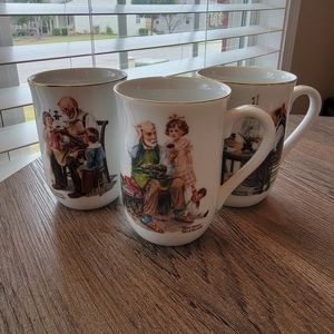 Norman Rockwell 1982 mug collection